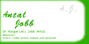 antal jobb business card